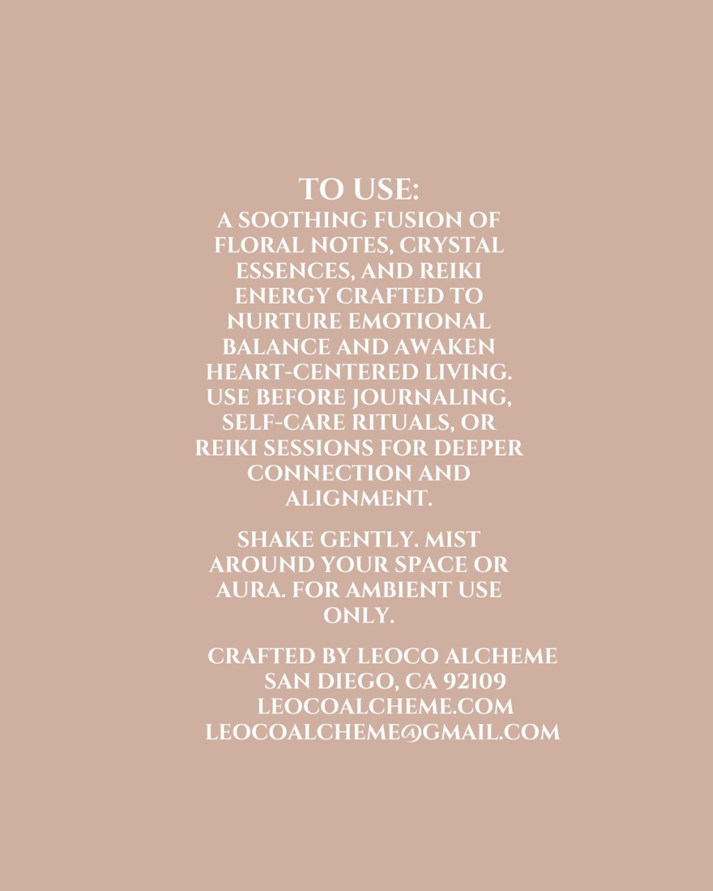 Harmony Heart + Soul Alignment Spray 4 oz